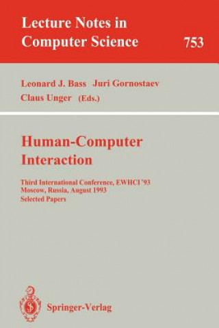 Kniha Human-Computer Interaction Leonard J. Bass