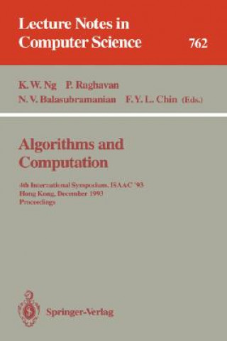 Carte Algorithms and Computation N. V. Balasubramanian