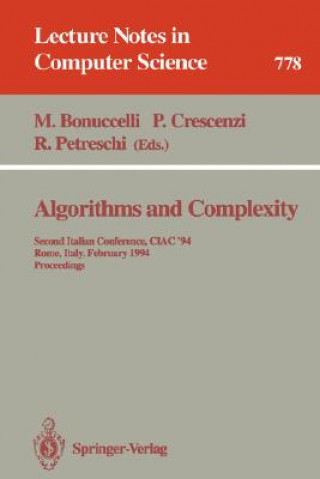 Carte Algorithms and Complexity Maurizio Bonuccelli