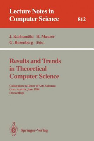 Könyv Results and Trends in Theoretical Computer Science Juliani Karhumäki