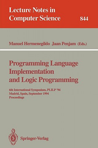 Książka Programming Language Implementation and Logic Programming Manuel Hermenegildo