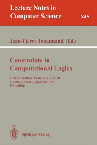 Книга Constraints in Computational Logics Jean-Pierre Jouannaud