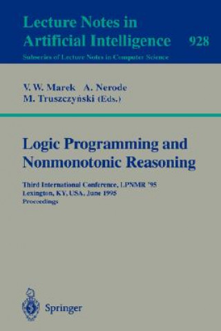 Książka Logic Programming and Nonmonotonic Reasoning V. Wiktor Marek