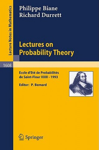 Kniha Lectures on Probability Theory Philippe Biane