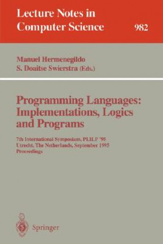 Könyv Programming Languages: Implementations, Logics and Programs Manuel Hermenegildo