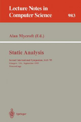 Könyv Static Analysis Alan Mycroft