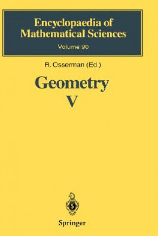 Könyv Geometry V Robert Osserman