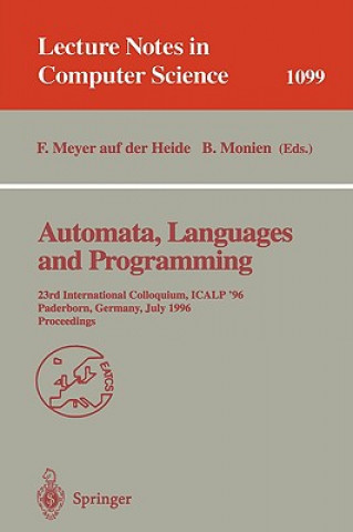 Carte Automata, Languages and Programming Friedhelm Meyer Auf Der Heide