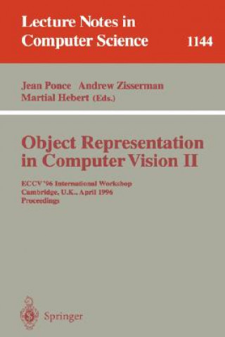 Könyv Object Representation in Computer Vision II Martial Hebert
