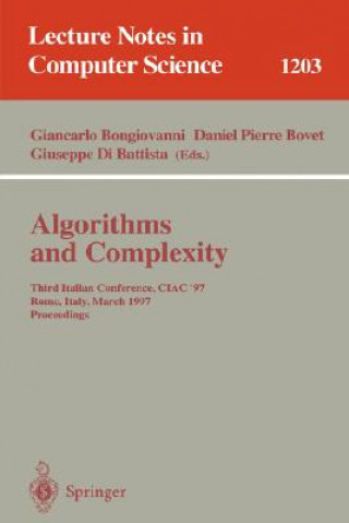 Könyv Algorithms and Complexity Giancarlo Bongiovanni