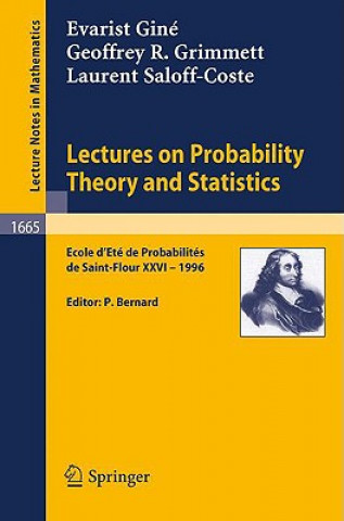 Kniha Lectures on Probability Theory and Statistics Evarist Giné