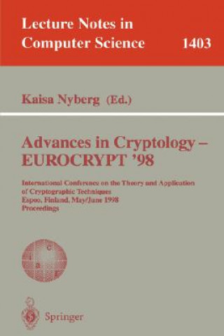 Книга Advances in Cryptology - EUROCRYPT '98 Kaisa Nyberg