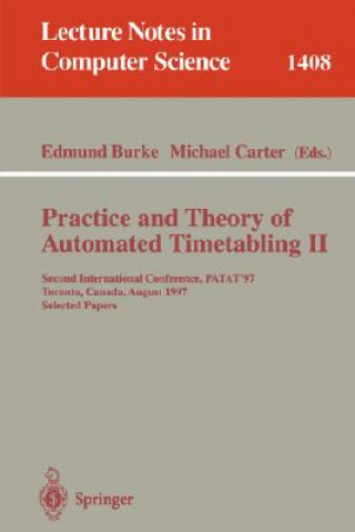 Kniha Practice and Theory of Automated Timetabling II Edmund Burke