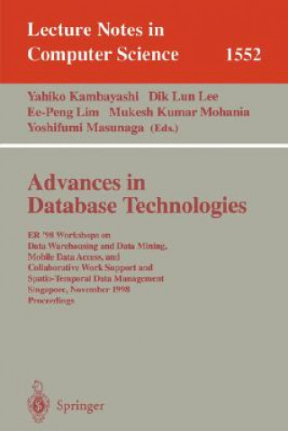 Kniha Advances in Database Technologies Yahiko Kambayashi