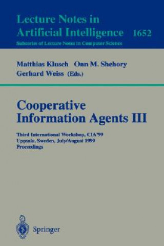 Книга Cooperative Information Agents III Matthias Klusch