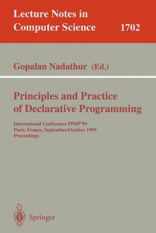 Könyv Principles and Practice of Declarative Programming Gopalan Nadathur