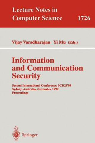 Książka Information and Communication Security Yi Mu