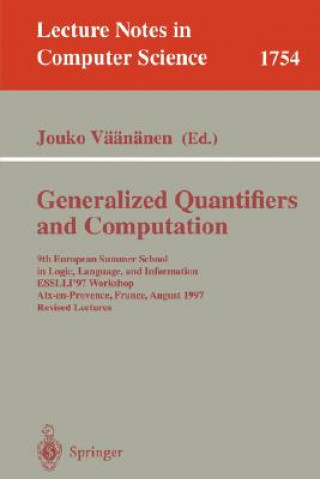 Carte Generalized Quantifiers and Computation Jouko Väänänen