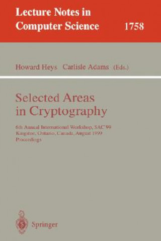 Carte Selected Areas in Cryptography Carlisle Adams