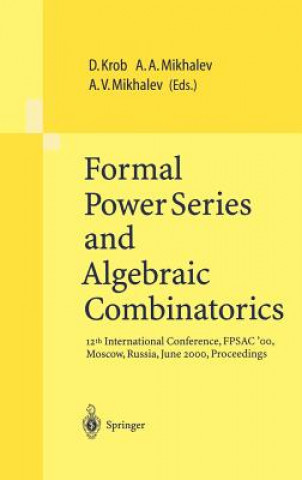 Książka Formal Power Series and Algebraic Combinatorics Daniel Krob