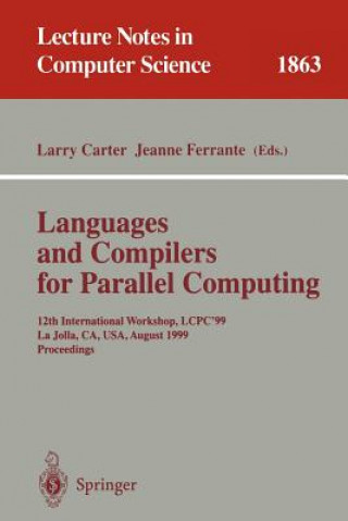 Książka Languages and Compilers for Parallel Computing Larry Carter