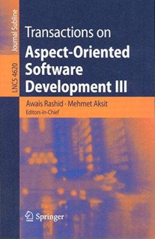 Libro Transactions on Aspect-Oriented Software Development III Awais Rashid