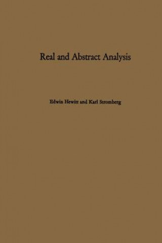 Knjiga Real and Abstract Analysis E. Hewitt