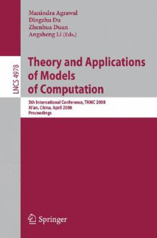Könyv Theory and Applications of Models of Computation Manindra Agrawal