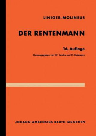 Libro Der Rentenmann Hans Liniger