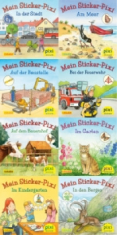 Book Pixi-Box 199: Meine Sticker-Pixis (8x8 Exemplare), 64 Teile. 