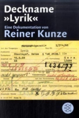 Buch Deckname 'Lyrik' Reiner Kunze