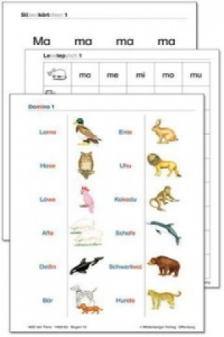 Carte ABC der Tiere - Silbenkärtchen, Leseteppich, Domino Klaus Kuhn
