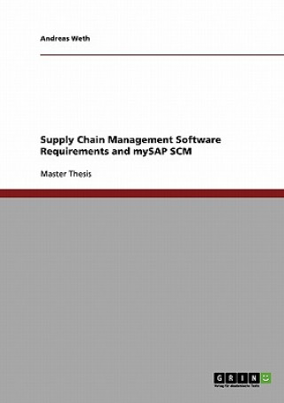 Carte Supply Chain Management Software Requirements and mySAP SCM Andreas Weth