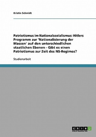 Carte Patriotismus im Nationalsozialismus Kristin Schmidt