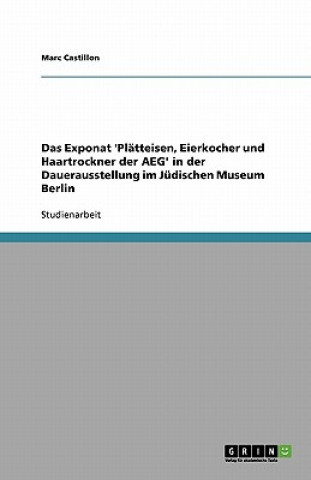 Libro Das Exponat  'Plätteisen, Eierkocher und Haartrockner der AEG'  in der Dauerausstellung im Jüdischen Museum Berlin Marc Castillon