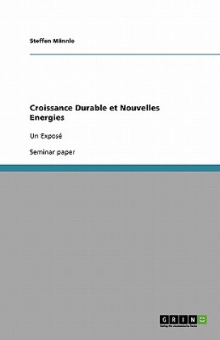 Kniha Croissance Durable et Nouvelles Energies Steffen Männle