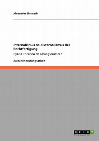 Kniha Internalismus vs. Externalismus der Rechtfertigung Adam Seitz