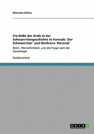 Carte Rolle des Grals in der Schwanrittergeschichte in Konrads 'Der Schwanritter' und Wolframs 'Parzival' Manuela Gallina