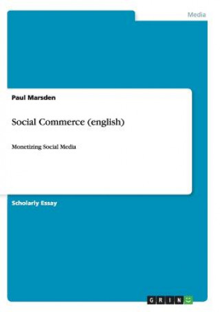 Kniha Social Commerce (english) Paul Marsden
