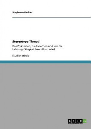 Kniha Stereotype Thread Stephanie Kschier