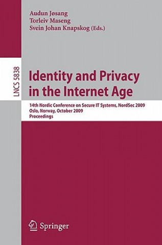 Książka Identity and Privacy in the Internet Age Audun Josang