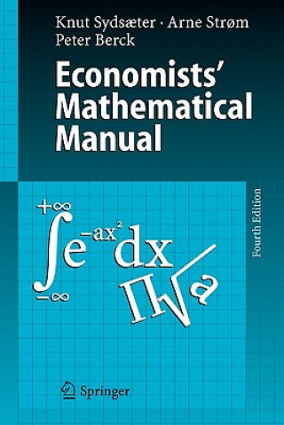 Carte Economists' Mathematical Manual Knut Sydsaeter
