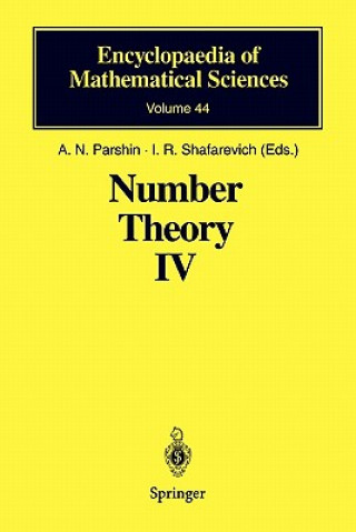 Könyv Number Theory IV A. N. Parshin