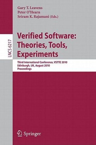 Kniha Verified Software: Theories, Tools, Experiments Gary T. Leavens