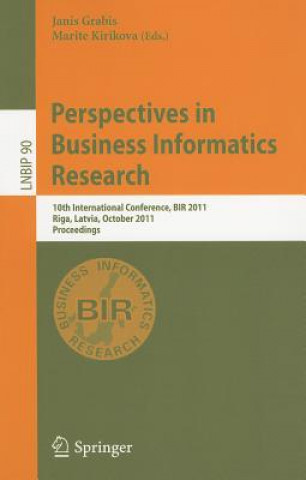 Book Perspectives in Business Informatics Research Janis Grabis