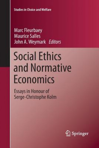 Kniha Social Ethics and Normative Economics Marc Fleurbaey
