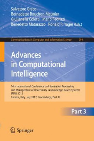 Książka Advances in Computational Intelligence, Part III Salvatore Greco