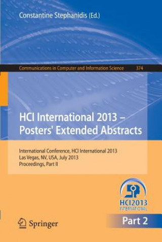 Könyv HCI International 2013 - Posters' Extended Abstracts Constantine Stephanidis