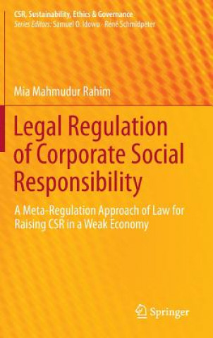 Kniha Legal Regulation of Corporate Social Responsibility Mia Mahmudur Rahim