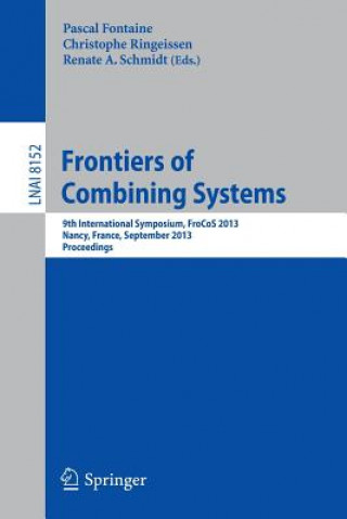 Kniha Frontiers of Combining Systems Pascal Fontaine